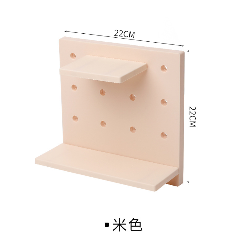 Picture of Casual Plastic Hole Board Set Living Room Kitchen Wall Bedroom Storage Wall Partition Home Wall Hanging Shelf