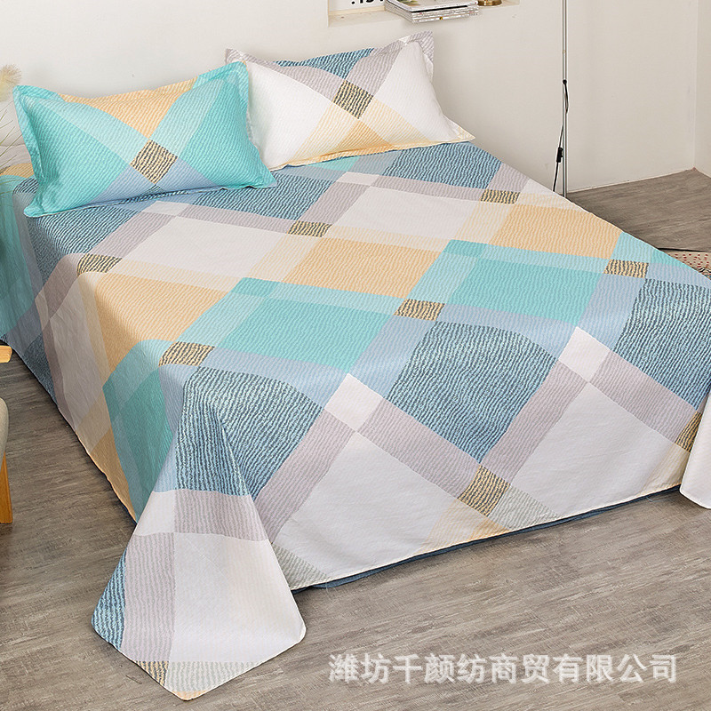 Picture of Factory Bed Sheets Thickened Scrub Bed Sheets Single Piece Student Dormitory Bed Sheets Scrub Bed Sheets for Single Bed