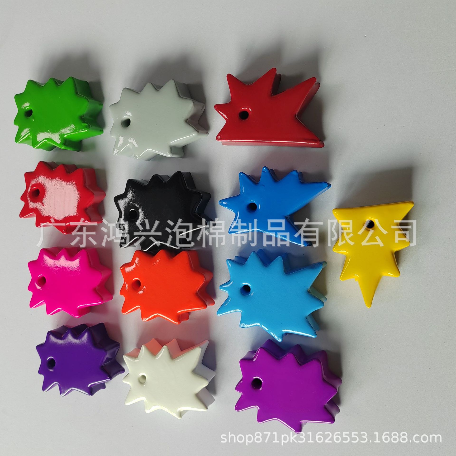 NBR Dipper Sponge Buoy Luminous Coated Sponge Keychain eva Dipper Buoy Keychain Clothing Tag