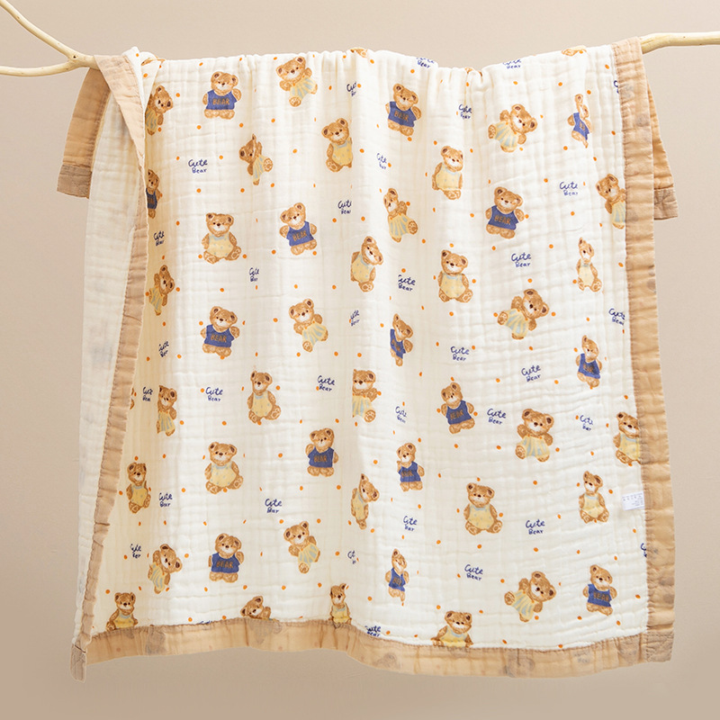 Picture of Gauze Bath Towel Cotton Enlarge Baby Blanket Children's Blanket Class A Six-layer Gauze Newborn Baby