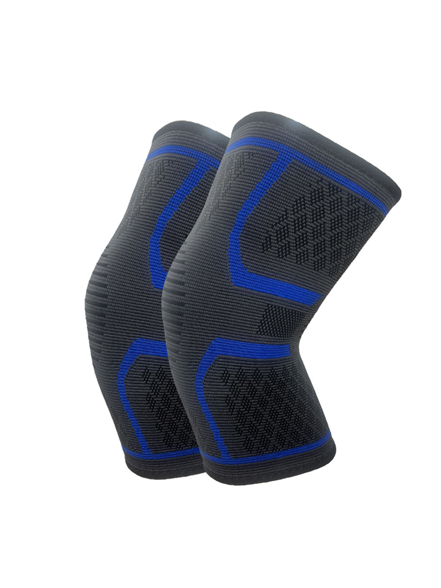 Picture of Pressure Strap Winding Kneepad Basketball Running Fitness Riding Knitted Sports Kneepad Compressed Breathable