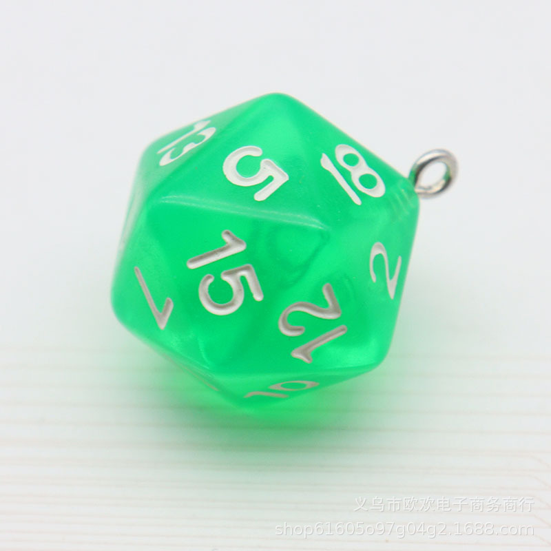 Picture of 20 Sieve Dice Transparent Solid Color Multicolor Bag Pendant Earrings Keychain DIY Accessories