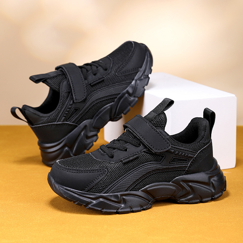 Picture of Explosions Girls Boys sneaker Mesh Breathable Lightweight Fashion All-match Soft Bottom 2024 New Student White Shoes