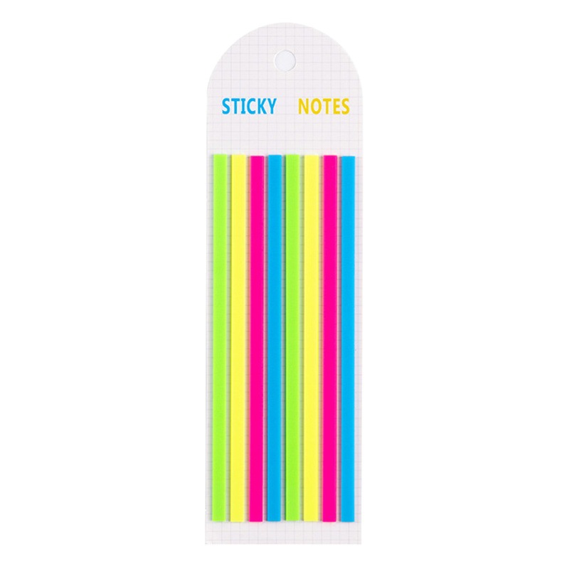 PET Extremely Long Strip Solid Color Post-it Notes Student Transparent Color Scratch N Color Index Post-it Notes