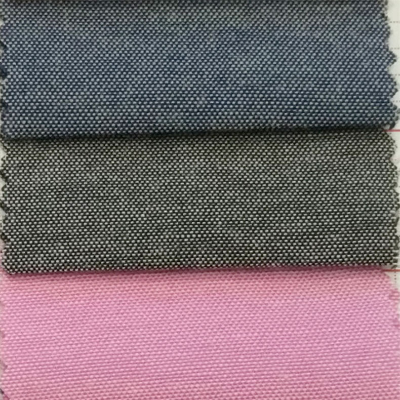 cvc yarn-dyed Oxford double-colored fabric can be used as sanding printing base c50/t50