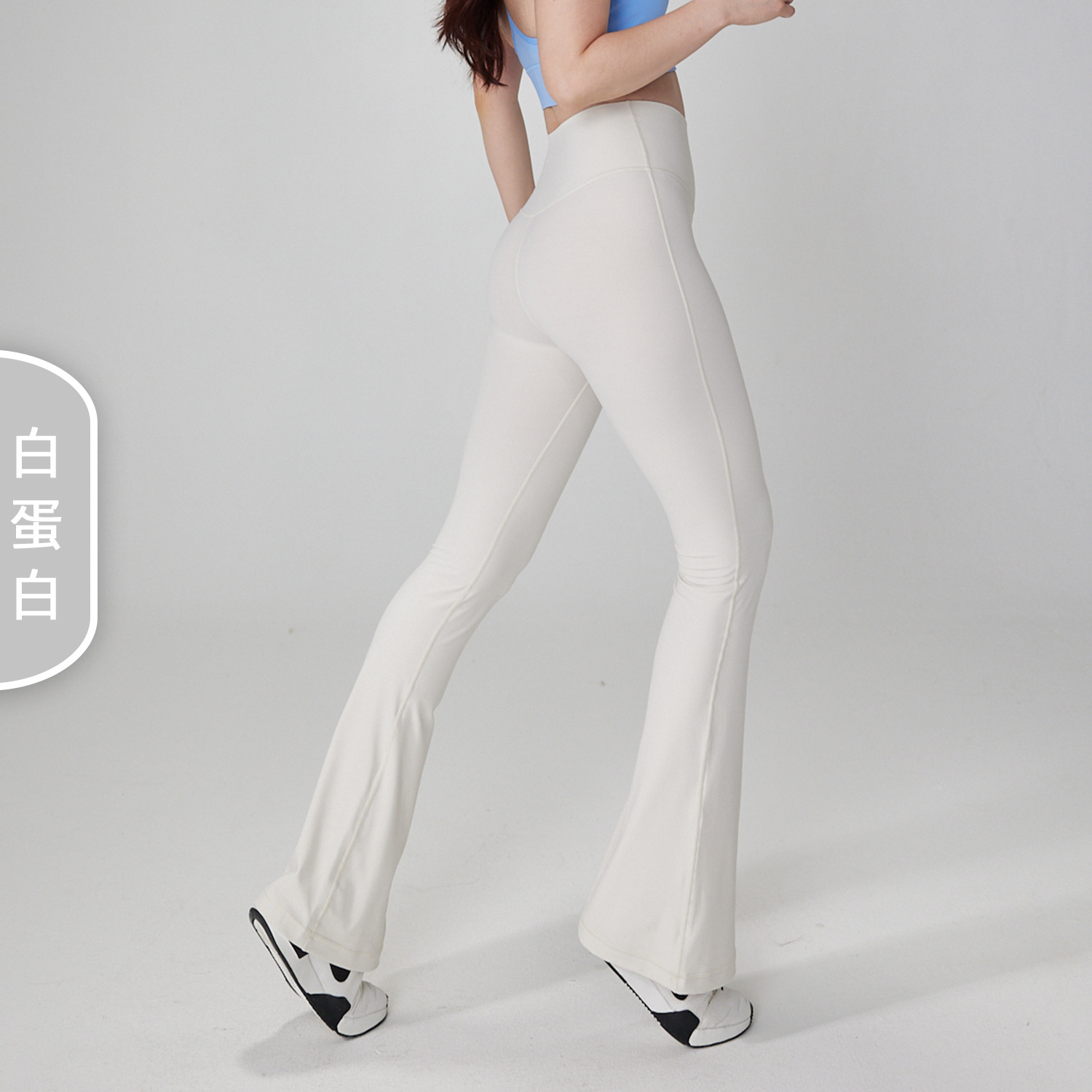 Picture of NUF Lycra Naked Yoga Flared Pants Women's High Waist Hip Lifting Yoga Clothing Fitness Non-T Micro Yoga Pants