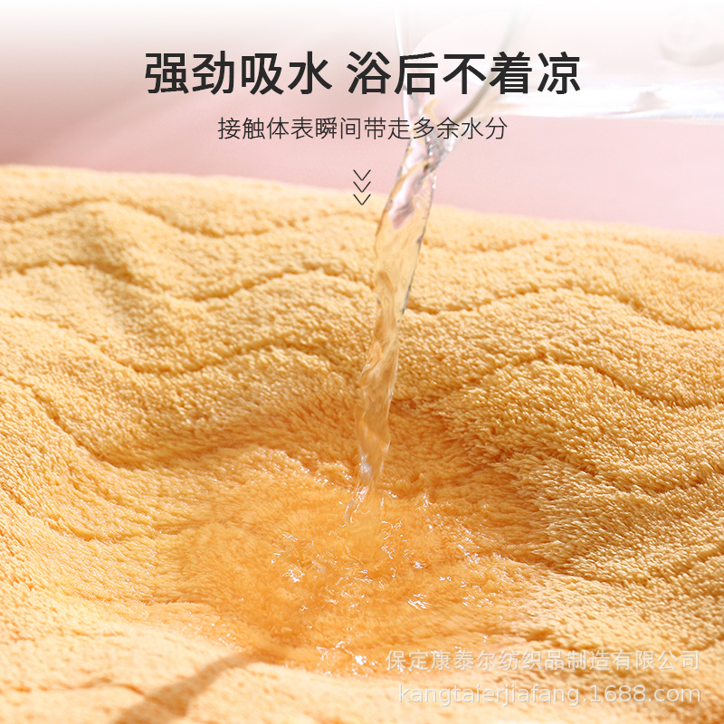Picture of [Strictly Selected] Baby Coral Velvet Bath Towel Baby Children's Hooded Cloak Bathrobe for Children and Newborns Absorbent and Quick-Drying