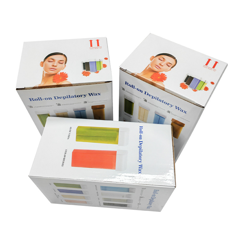 Picture of White Cardboard Box Customized Cosmetics Medicine Health Products Packaging Box Gift Box Cowhide Corrugated Flying Machine Box Color Box Customized