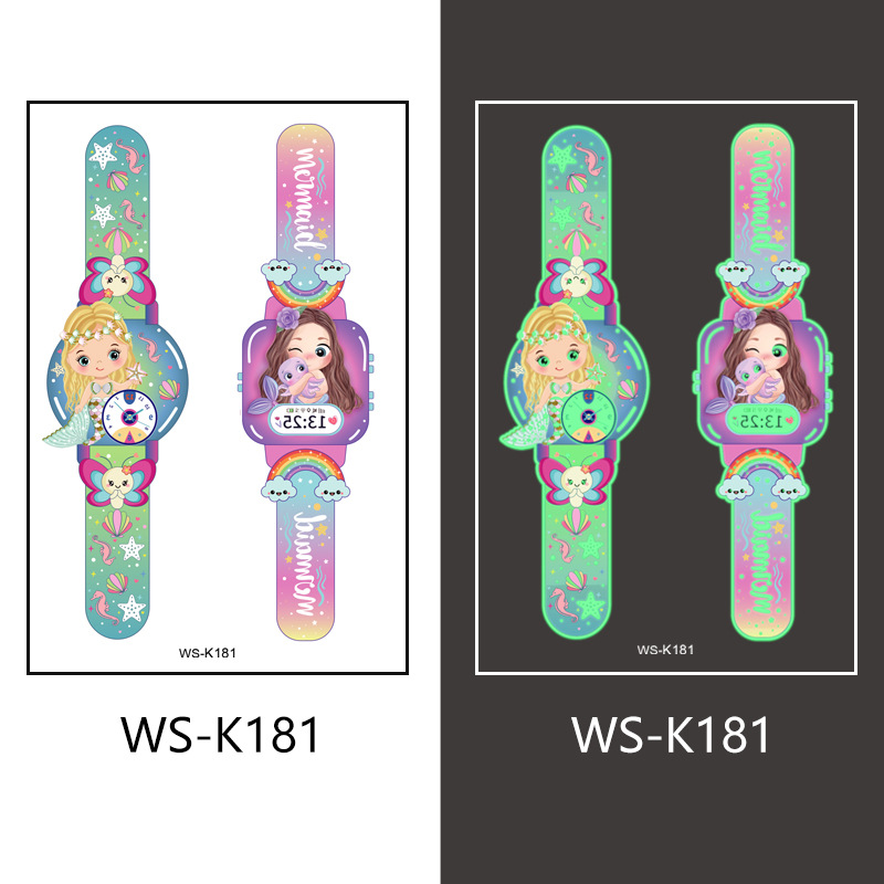 Picture of New cross-border waterproof children luminous watch tattoo stickers for boys and girls luminous watch tattoo stickers wholesale