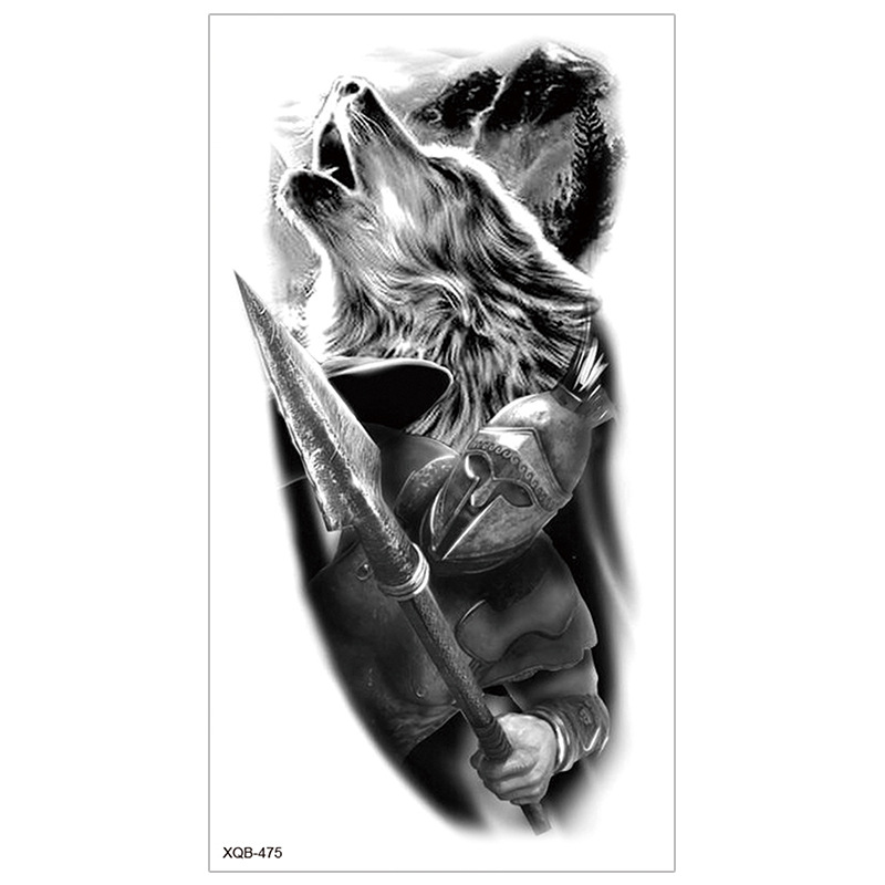 Picture of New Half Arm Tattoo Stickers Cross-border Amazon Hot Selling Set Dark European and American Realistic Waterproof Tattoo Stickers Wholesale