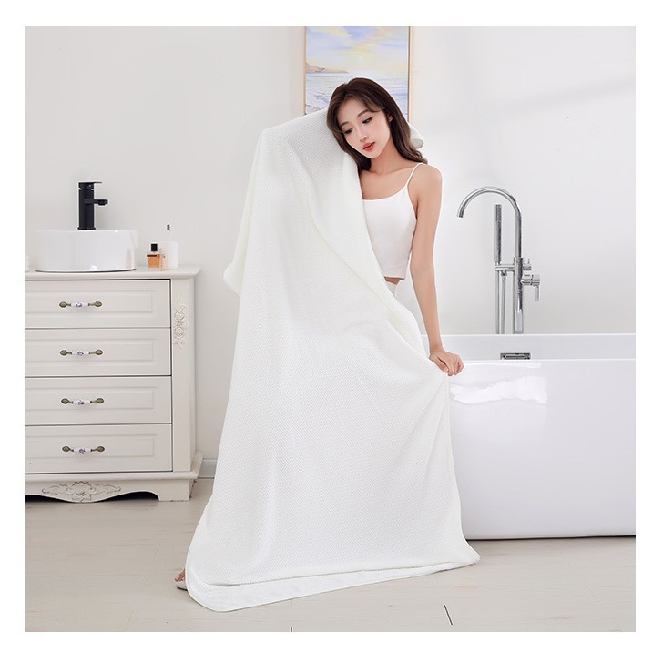 Picture of Coral Velvet Bath Towel Thickeneded and Enlarged Plain Color 90*180 Household Adult Men and Women Bath Absorbent Wrap Vacuum Delivery
