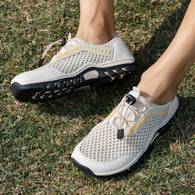 New Cross-Border Men's Shoes, Summer Outdoor Shoes, Breathable Wading Shoes, Beach Shoes, Non-Slip Soft Sole Amphibious Hiking Shoes