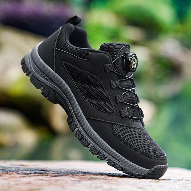 Foreign Trade plus size 48 Men's Shoes Swivel Buckle Casual Mountaineering Shoes Mesh Breathable sneaker Outdoor Cross-country Running Shoes for Men