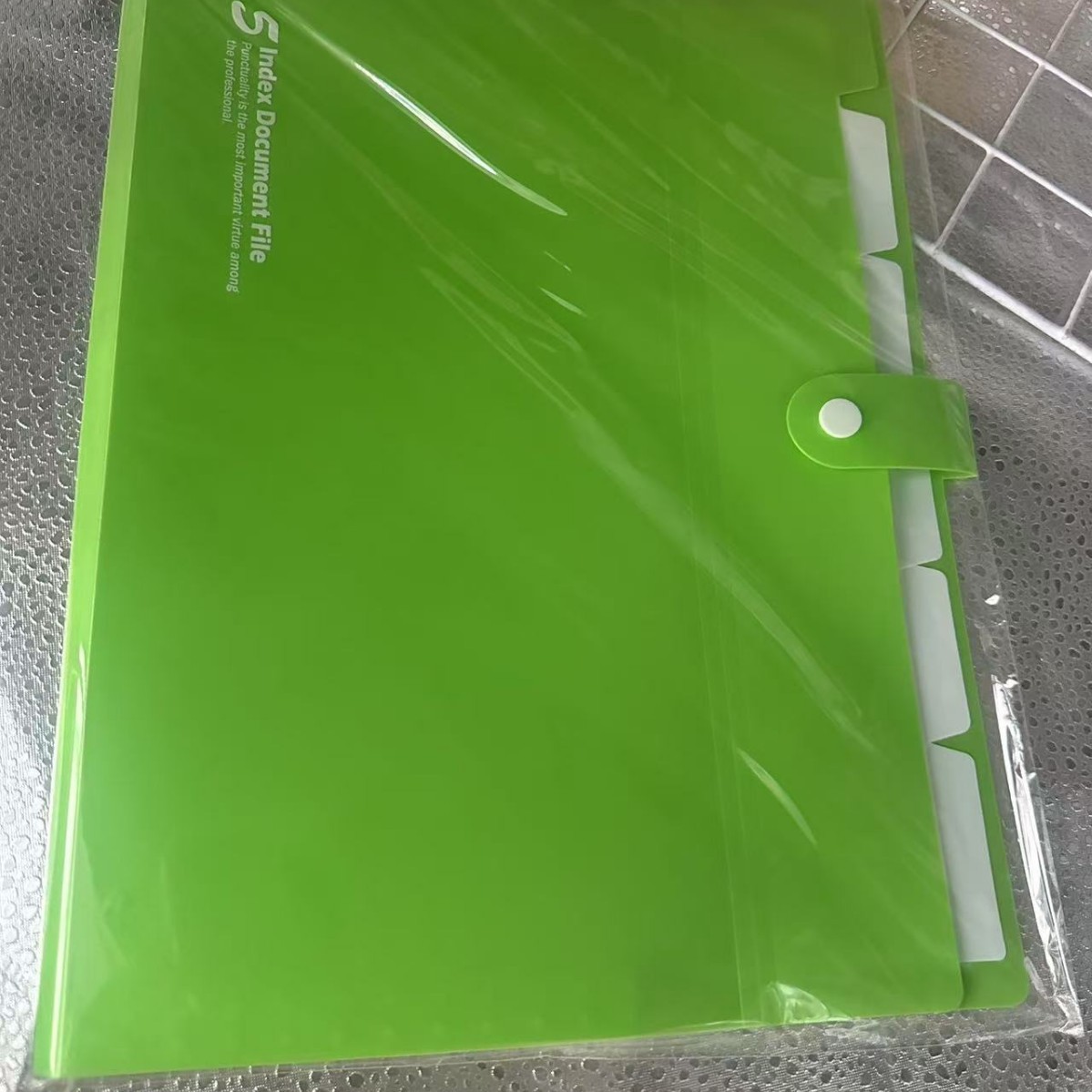 Picture of Plastic organ bag a4 multi-layer organ bag insert folder business multi-function file bag PP file bag in stock