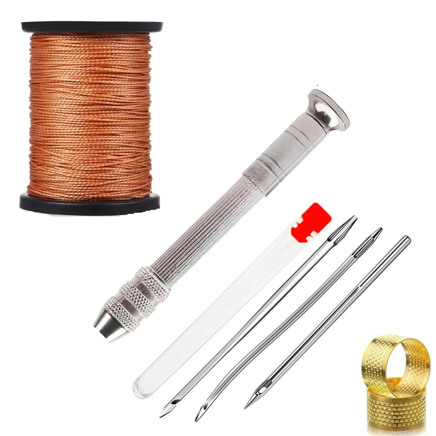 [Cross Border] Products New Clothing and Leather Sewing Tool Set Waxing and Nylon Thread Leather Shoe Repair Tool