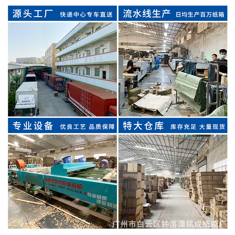 Picture of Mingcheng Moving Carton with Buckle Hand 5-Layer Thickeneded Extra Large Express Packaging Square Packaging Storage Corrugated Box