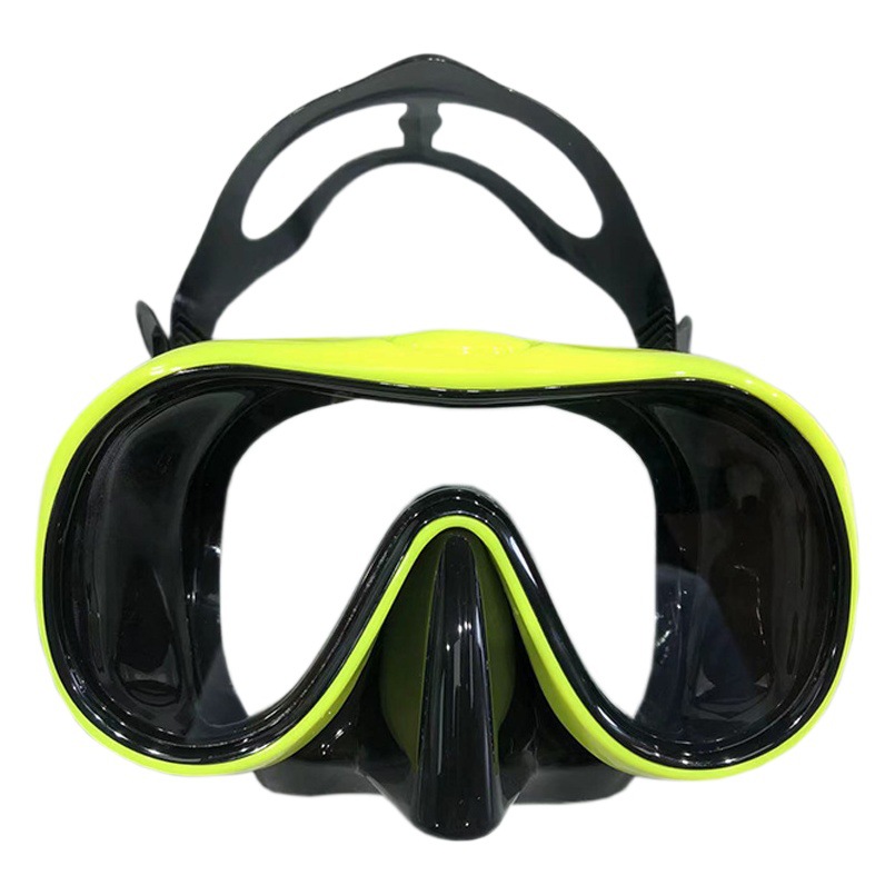 Picture of New diving goggles large frame HD adult snorkeling mirror tempered glass liquid silicone mask diving equipment