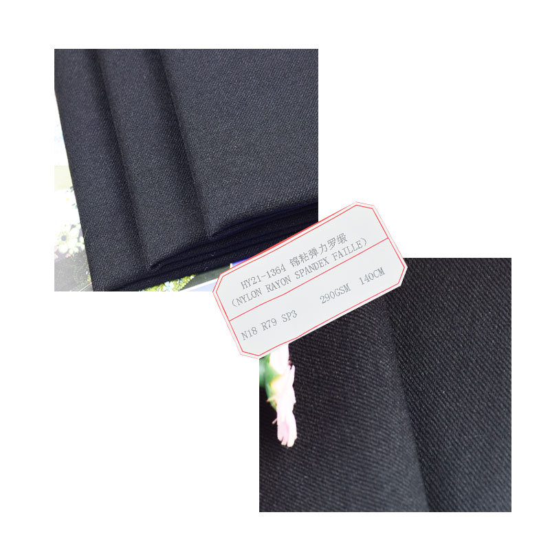 Manufacturer Wholesale Brocade Viscose Blended Stretch Grosgrain Fabric Soft and Breathable Women's Leggings and Tights Fabric