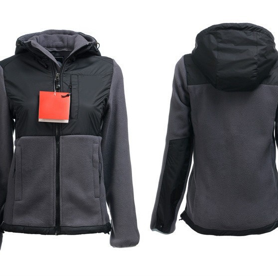 Denali Fleece Coat Women's Fleece Hooded Fleece Coat Outdoor Set Women's Fleece Embroidered Logo