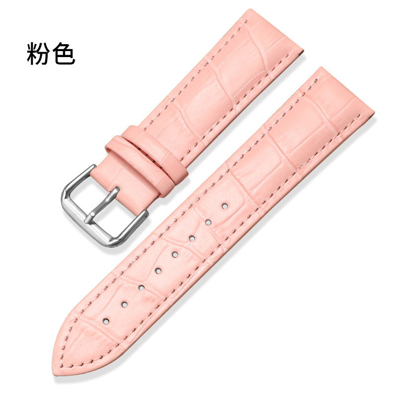 Picture of Factory Direct Sales Genuine Leather Watch Strap Crocodile Pattern Bamboo Pattern Pin Buckle Watch Strap Seven Colors Optional Suitable for Huawei Gt Samsung Apple