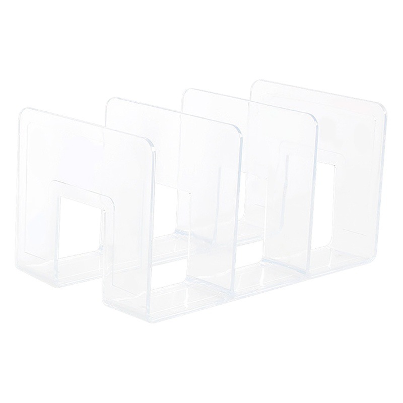 Transparent Book Stand Acrylic Book Stand Desktop Bookshelf Book Storage Rack Archive Rack Office Supplies Complete Book