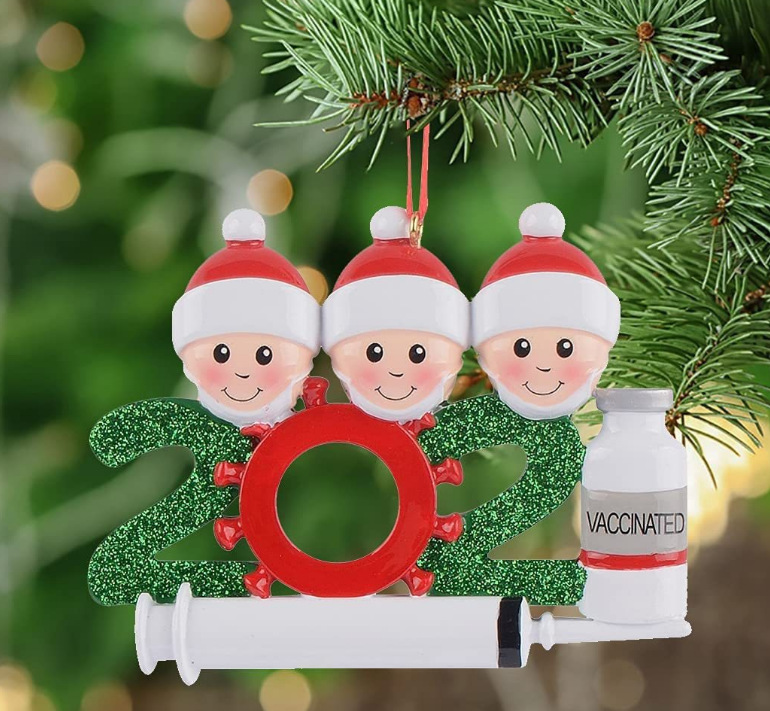 Picture of Christmas Reindeer Family Cute Home Pendant Christmas Elk Family Christmas Holiday Name Pendant