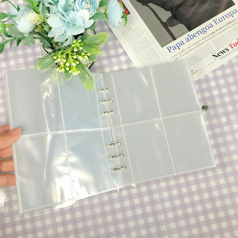 Picture of Ins Transparent Sparkling Large Capacity 6-Hole Loose-leaf Insert Album 3-inch 5-inch Album Photo Album Star-chasing Supplies Storage