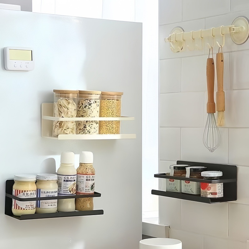 Picture of Magnetic suction type side hanging rack kitchen refrigerator magnetic suction rack side storage side external magnet storage rack