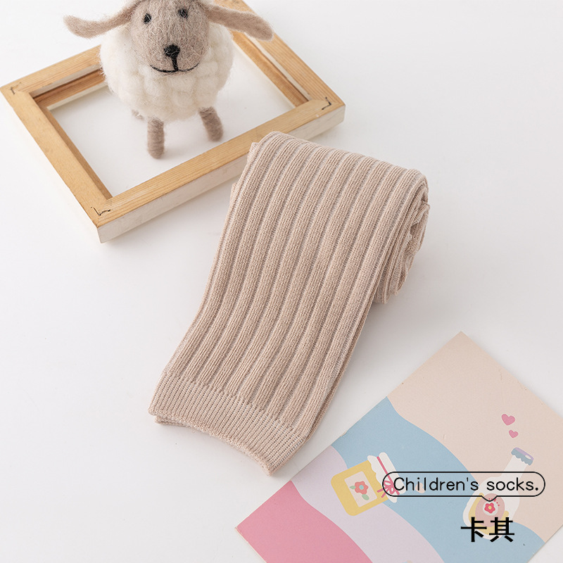 Picture of 23 children's leggings spring and autumn girls' tights Korean plain baby pants combed cotton high waist socks pants wholesale
