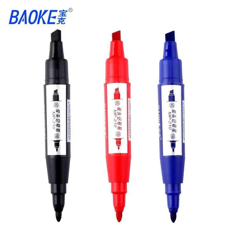 Baoke large double marker waterproof Mark pen does not fade logistics express box pen black oily big pen