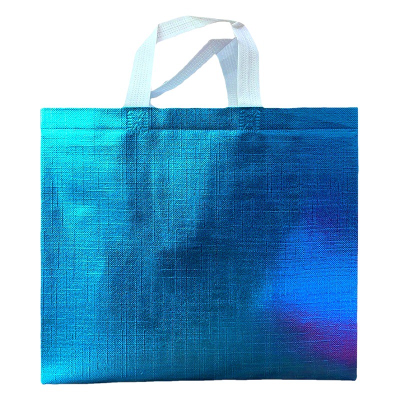Amazon currency rose gold laser bag spot Hot Press color printing laser advertising clothing shopping non-woven bag