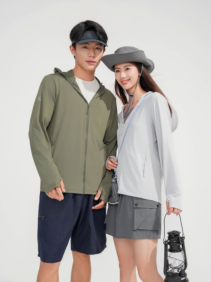 New Style Sun Protection Clothing Men's Original Yarn Ice Silk Sun Protection Clothing Removable Large Hat Brim Breathable Anti-UV Sun Protection Clothing for Women