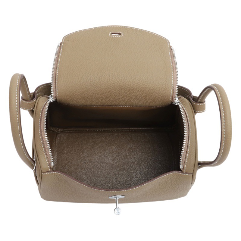 Picture of 2025 Spring and Summer New Lindi Bag Genuine Leather Fashion Trendy Shoulder Crossbody Portable Litchi Togo Doctor Bag