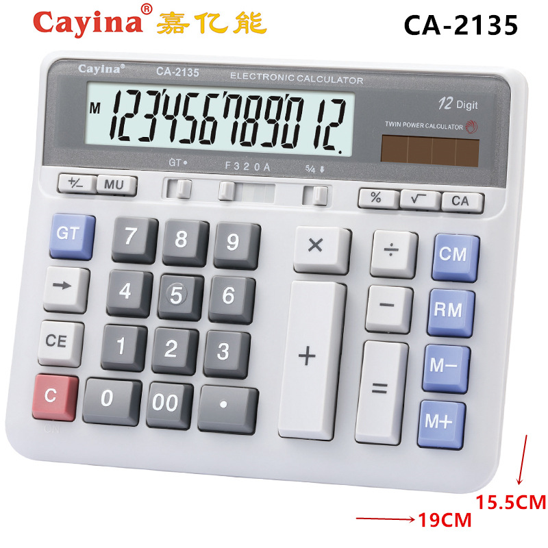 Wholesale Cayina jiayineng CA-2135 calculator solar bank finance special multi-function computer