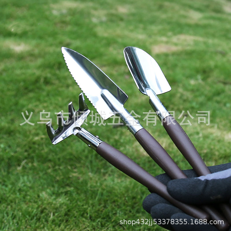 Potted Small Shovel Planting Flower Cultivation Shovel Loosen Soil Flower Shovel Gardening Planting Fleshy Tools suit Three-piece Set Household