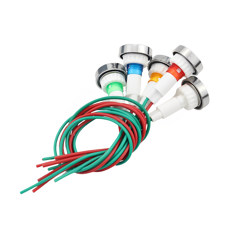 Picture of LED with line signal light power indicator DC12V 10mm red Green Yellow Blue White