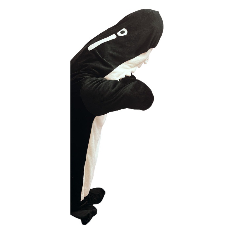 Cross-border shark sleeping bag play stage funny couple performance clothes one-piece pajamas cartoon loose sleeping bag home clothes