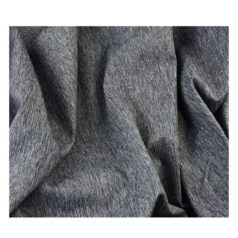 Polyester Four-Way Stretch Linen Gray Cloth 155g Shorts Beach Pants Quick-Drying Pants Polyester Stretch Fabric