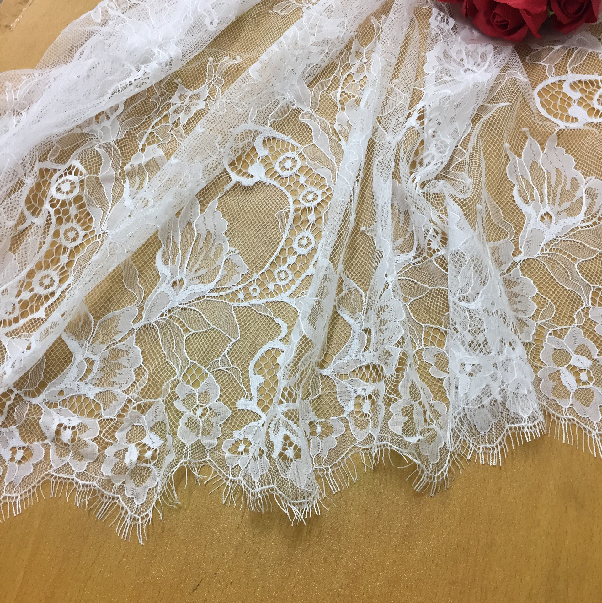 Nylon Eyelash Lace Fabric Mesh Thin Sexy Underwear Clothing Clothing Post-labor DIY Accessories Lace Fabric
