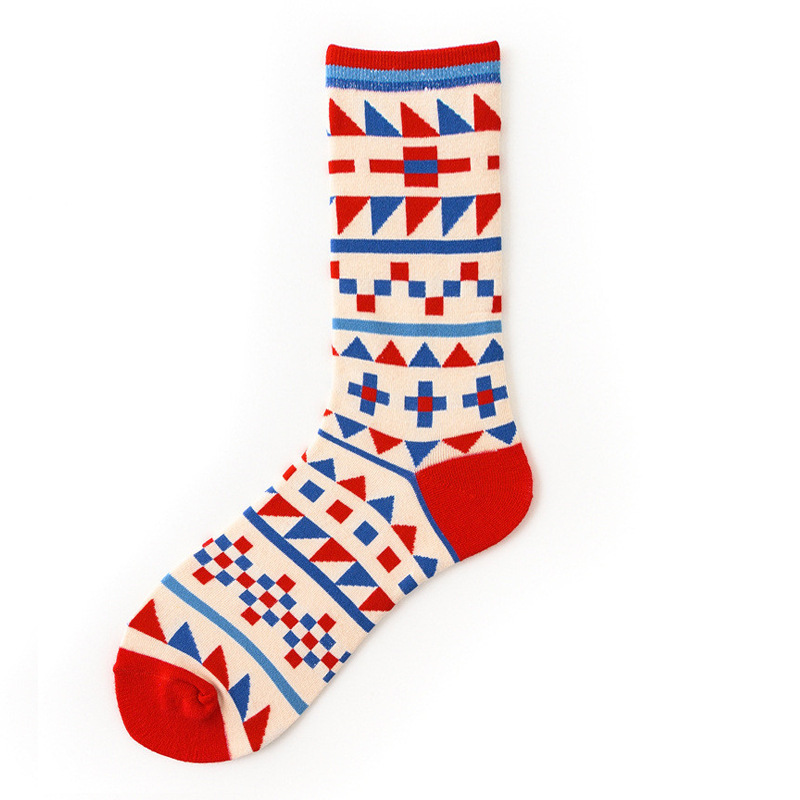 Picture of Mid-Calf Trendy Socks, Fashionable and Comfortable, Elegant Couple Socks, Long Socks for Export, Trendy Oil Painting Style, Jk Internet Celebrity High Socks, Wholesale
