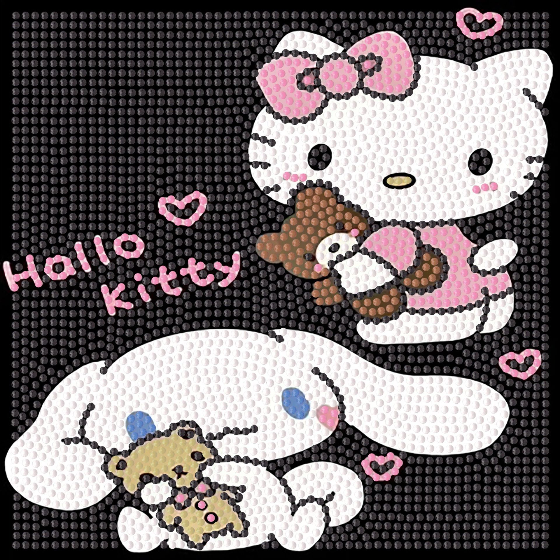 Picture of Original God New Diamond painting children student diy handmade diamond material package with frame Cartoon Cartoon educational toys