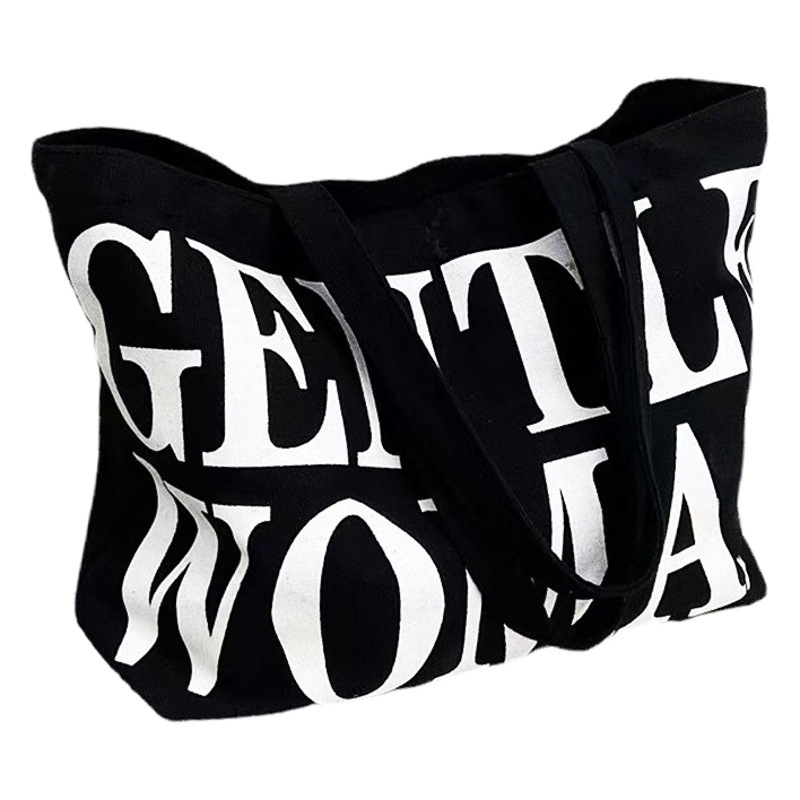 Large Capacity tote bag all-match canvas bag fashion portable shoulder bag high-grade design travel casual bag