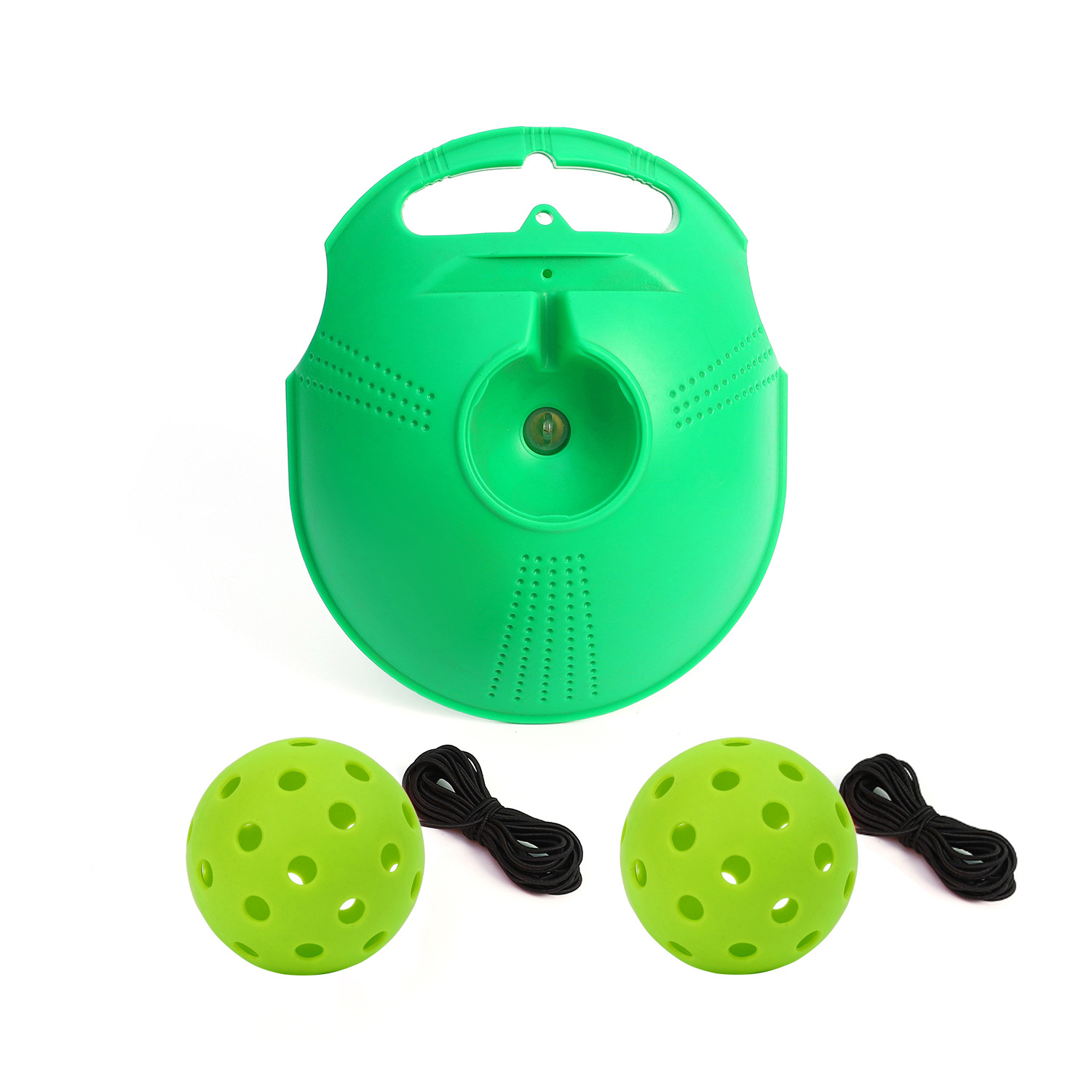Picture of Pick ball trainer training base 40 holes high elastic plastic hole ball beginners practice Pickleball