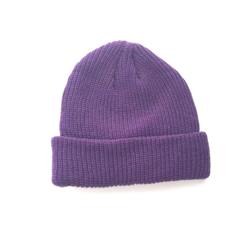Picture of 2020 Cold Hat Men's Melon Hat Winter Women's Autumn and Winter Solid Color Watermelon Knitted Wool Hat Pullover Ski Hat