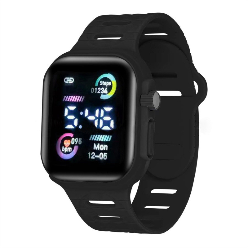 sports led electronic watch square new fashion unisex electronic watch gift table