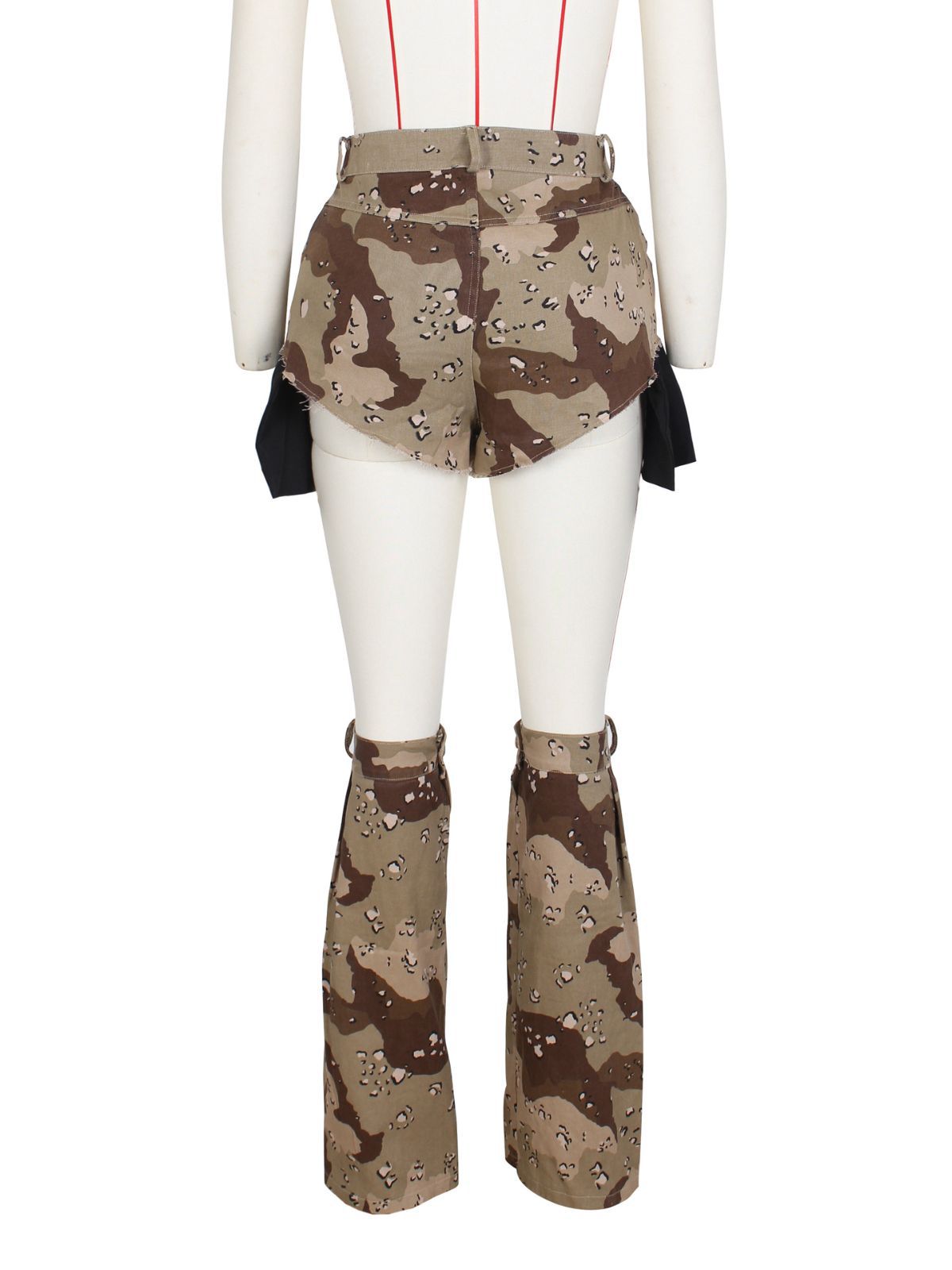 Picture of Cross-border E-commerce European and American Women's Clothing Ins Sexy Women Camouflage Summer Hot Pants Leg Set Three-piece Camouflage Shorts