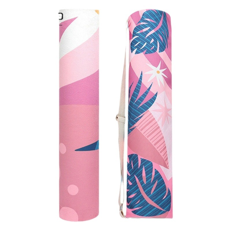 Nagoudi Portable Colorful Printed Canvas Yoga Blanket Fitness Equipment Yoga Supplies Carpet Storage Yoga Mat Bag