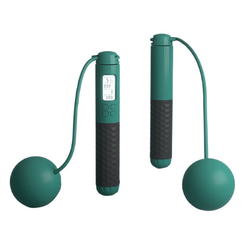 Cordless Rope Skipping Counting Big Ball Men's Fitness Sports Girls Weight-bearing Professional Fat Burning Rechargeable for Students