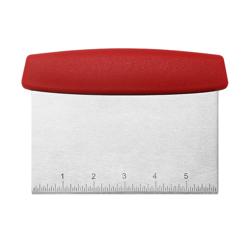 Picture of Spot with scale cutting scraper semicircular household flour cutting kitchen scraper stainless steel cake spatula
