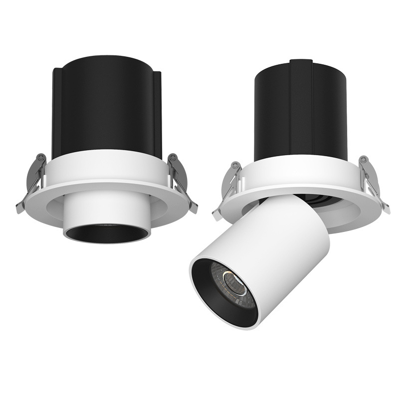 Picture of Stretch Spotlight Embedded Telescopic Adjustable Angle Living Room Household ceiling cob elephant nose light porch spotlight